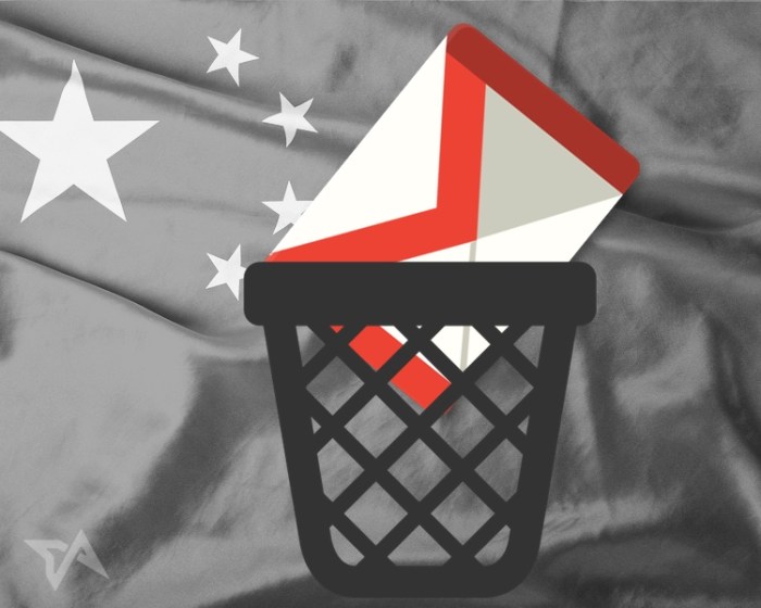 لم يعد بوسع أي شخص في الصين التعامل مع البريد الإلكتروني لجوجل