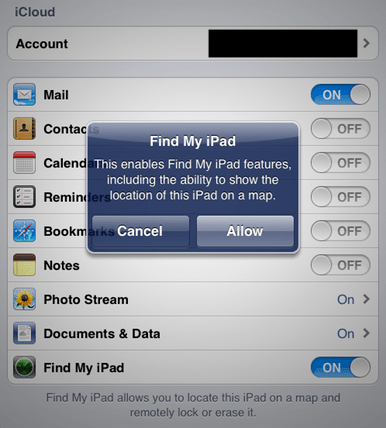 خاصية البحث عن الأجهزة الإلكترونية لشركة أبل