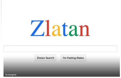 شكل محرك البحث زلاتان والذي يشبه في ألوانه وتصميمه موقع جوجل