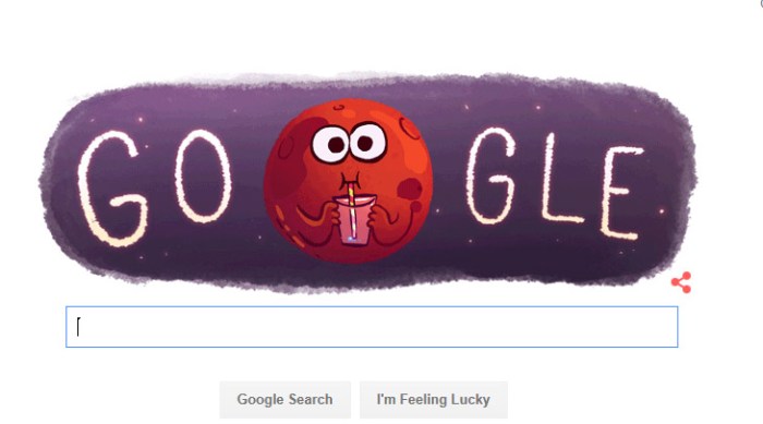 الصفحة الرئيسية لجوجل يوم الثلاثاء 29 سبتمبر 2015