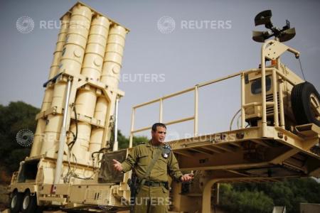 بطارية صواريخ مضادة اسرائيلية جنوبي تل ابيب