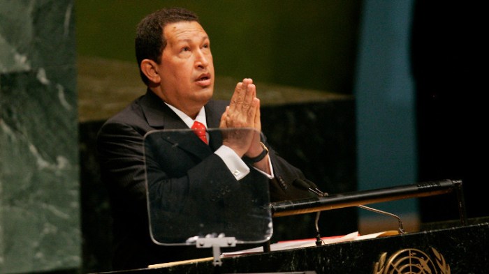 هوجو تشافيز في الجمعية العامة في 2006