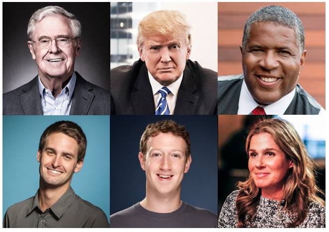 غرائب وطرائف في قائمة أغني 400 ملياردير