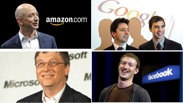 أصحاب الرؤية الثاقبة، الذين قاموا بتأسيس 4 من شركات تكنولوجيا المعلومات، كل منهم كان المبدع في مجاله
