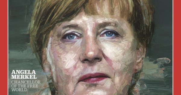 المستشارة الألمانية أنجيلا ميركل علي غلاف مجلة التايم - شخصية العام 2015