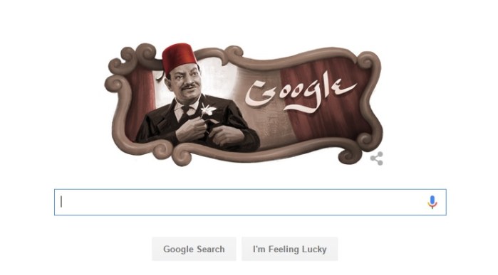 جوجل تحتفل بميلاد الممثل المصري نجيب الريحاني