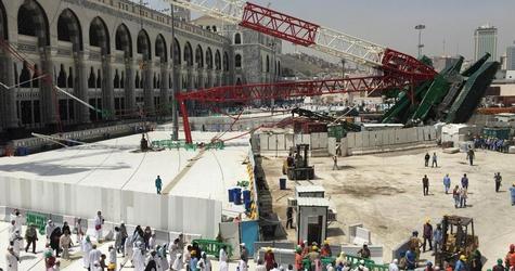 واقعة سقوط الرافعة في الحرم المكي أثناء موسم الحج تسببت في أضرار بالغة لمجموعة بن لادن