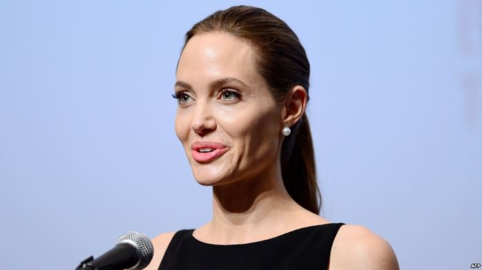 الممثلة الأمريكية الشهيرة أنجلينا جولي