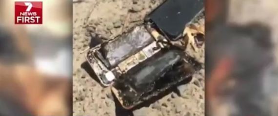 موبايل أيفون 7 المحترق 