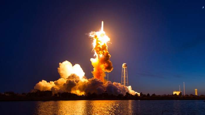 الصاروخ الذي أنفجر في عملية الإطلاق السابقة منذ عامين