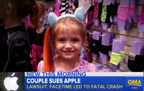 الطفلة، موريا موديسيت ضحية الحادث