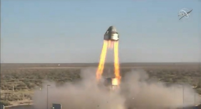 أجرت بوينج اختبارًا لقاعدة إطلاق كبسولة لرواد الفضاء CST-100 Starliner الخاصة بها في 4 نوفمبر 2019 في نيو مكسيكو