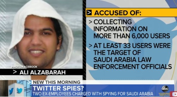 علي الزبارة الموظف السابق يشركة تويتر والمتهم بالتجسس لحساب السعودية