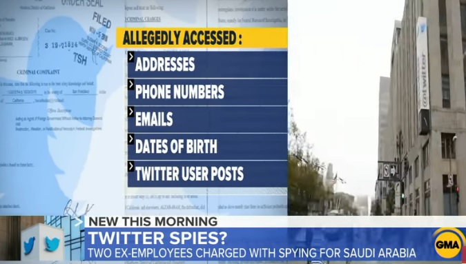 المعلومات التي تم اختراقها من موظفي شركة تويتر تشمل العنوان والبريد الإلكتروني ورقم الهاتف والتغريدات المرسلة وتاريخ الميلاد