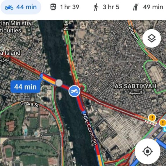 خريطة جوجل لخدمة سائقي الموتوسيكلات في مصر