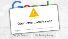 خطاب مفتوح من جوجل الي مستخدمي خدماتها في استراليا