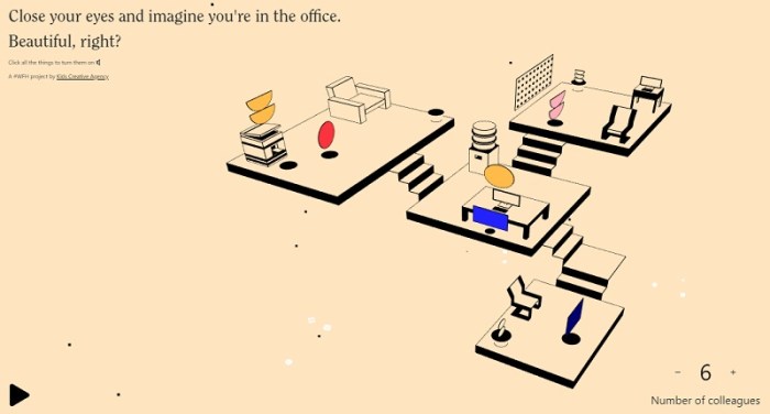 موقع "انا أفتقد المكتب" لمن أمضي فترة طويلة في العمل من المنزل