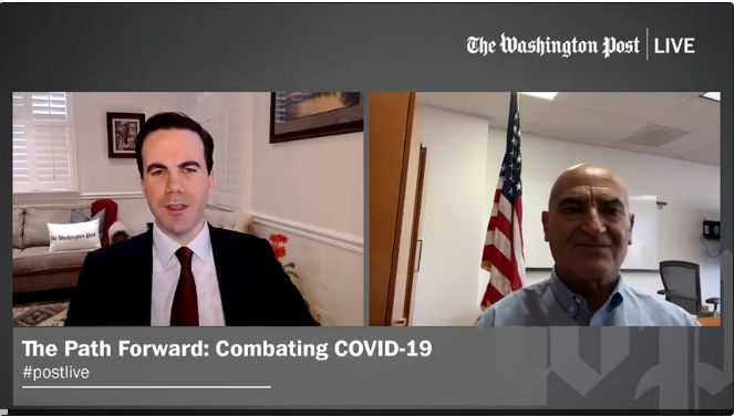 الدكتور منصف سلاوي المستشار العلمي لعملية توزيع لقاح كورونا بالولايات المتحدة في حوار مع صحيفة واشنطن بوست يوم الثلاثاء 1 ديسمبر