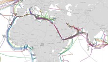 الكابلات البحرية التي تمر بمصر وتربط قارات أفريقيا وآسيا وأوربا