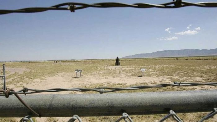 موقع تجربة "ترينتي" اليوم تحت غلاف جوي لحسن الحظ أنه لم يشتعل