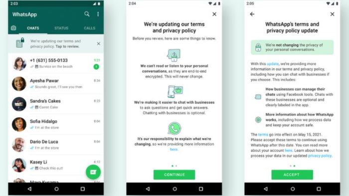 التحديثات الجديدة لخصائص الخصوصية لشبكة واتساب