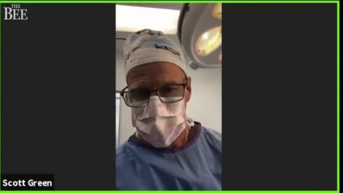 أكد الطبيب الجراح سكوت جرين بأنه في خضم إجراء عملية جراحية، وأنه لا يمانع في الاستمرار