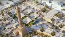مخطط إعادة بناء مجمع جامع النوري التاريخي في مدينة الموصل بالعراق.