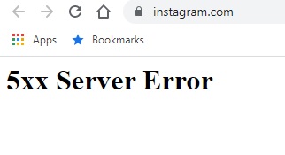 الرسالة التي تظهر للمستخدم عند التعامل مع شبكة إنستاجرام