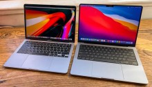 قدمت أبل طرازات ماك بوك الجديدة بمقاس 14 و 16 بوصة، الموضحة في الصورة العام الماضي