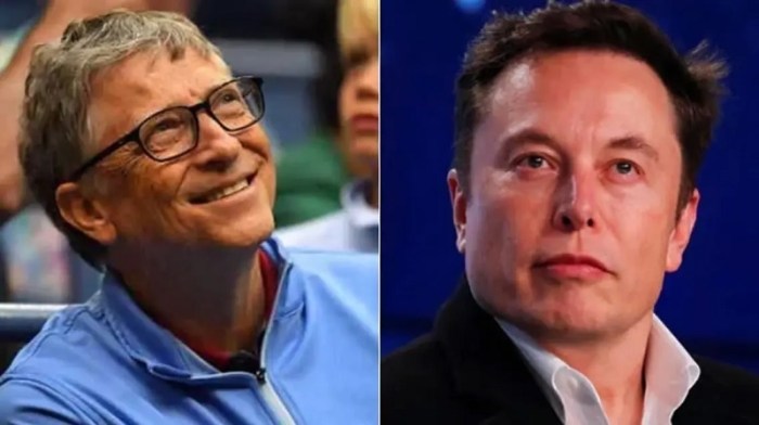 ايلون ماسك وبيل جيتس