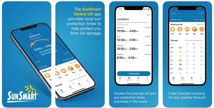 تطبيق يظهر توقعات أشعة الشمس الضارة في الأيام القادمة لكي يساعدك علي تجنبها