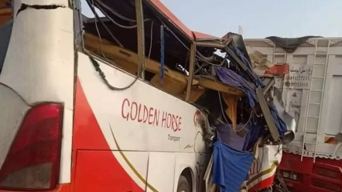 أسفر حادث الطريق الصحراوي في المنيا عن وفاة 22 شخاص وإصابة 33 آخرين