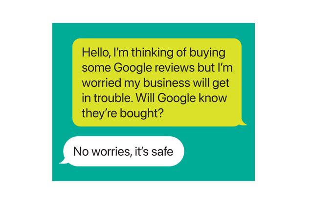 مقدمي التقييمات المزيفة واثقون من أن عملياتهم آمنه ولا يتم اكتشافها