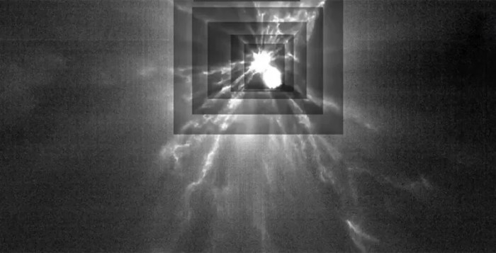 مرصد إيطالي: المربعات تكثف الضوء على أثر عملية الاصطدام