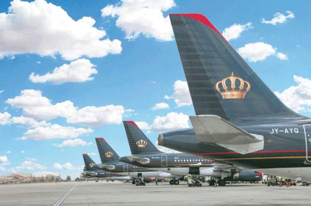 كشفت شركة الخطوط الجوية الملكية الأردنية عن الخسائر المتراكمة لشركة الطيران تجاوزت 560 مليون دولار