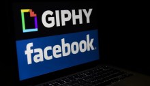 يظهر شعار ميتا مع شعار Giphy