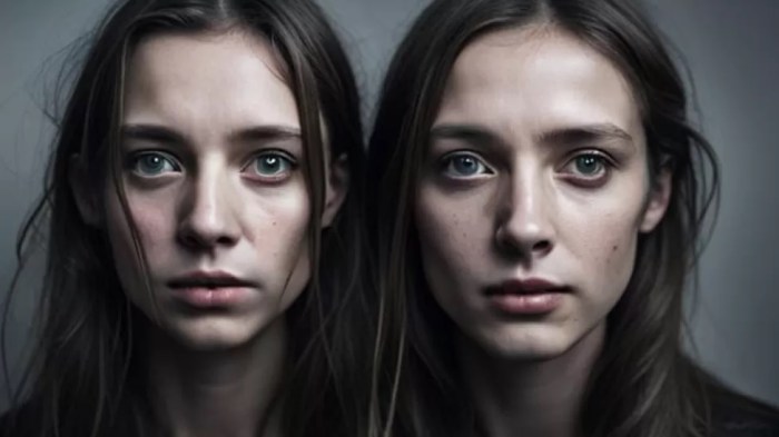 صورة لتوأم تم إنشائها عن طريق الذكاء الاصطناعي