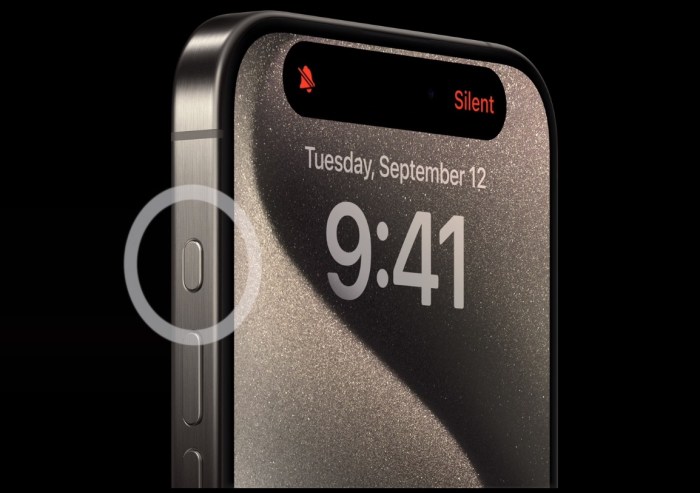 يمكن لزر الإجراء الجديد Action button التبديل بين الرنين والصمت، ولكن يمكن للمستخدمين الاختيار من بين مجموعة من الإجراءات لمزيد من السهولة وتعدد الاستخدامات