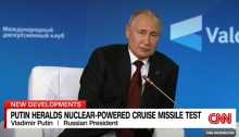 أعلن بوتين في لقاء عقد في منتجع سوتشي على البحر الأسود يوم الخميس 5 أكتوبر 2023 وبثه التلفزيون الحكومي على الهواء مباشرة عن نجاح نهائي لصاروخ كروز يعمل بالطاقة النووية