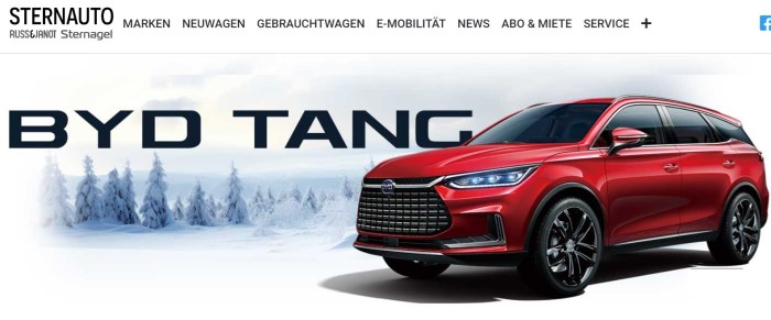 شركة "ستيرن أوتو" تفتتح أول متجر لشركة BYD الصينية في العاصمة الألمانية برلين يوم الأربعاء 31 يناير 2024