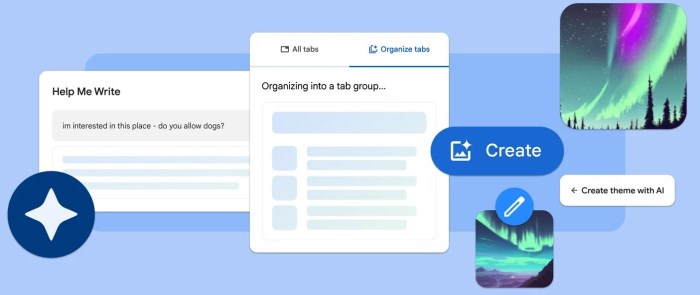 جوجل تضيف ثلاث مميزات للذكاء الاصطناعي علي متصفح كروم