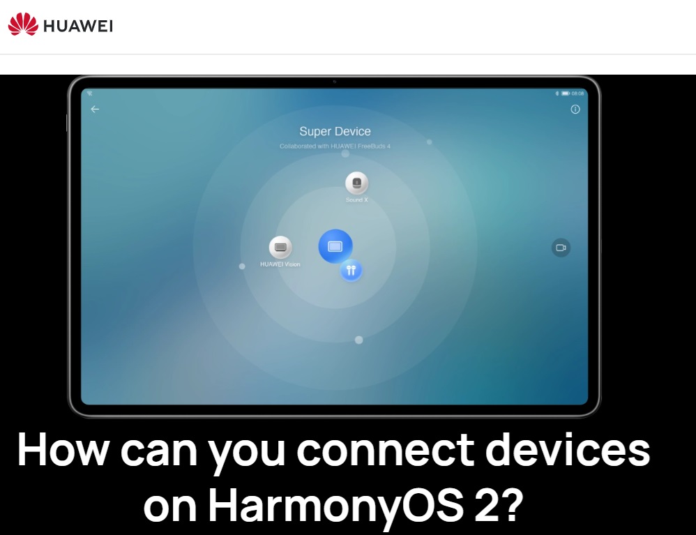 نظام تشغيل هارموني من شركة هواوي يعمل علي العديد من الأجهزة منها الهواتف المحمولة وأجهزة التابلت