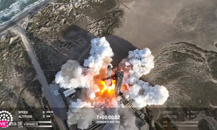 سقطت المركبة الفضائية الثانية على التوالي من شركة سبيس اكس التابعة لـ إيلون ماسك يوم 6 مارس 2025