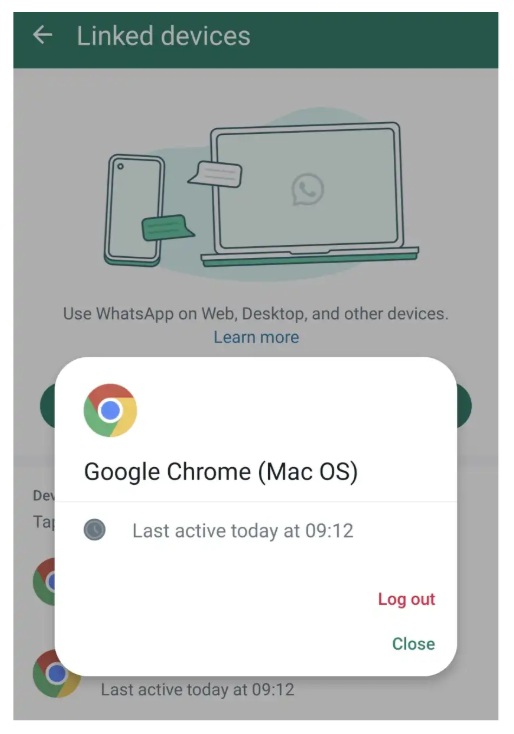 اضغط مع الاستمرار بإصبعك على الجهاز لفصله.