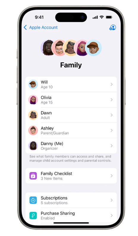 مشاركة الموقع مع أفراد الأسرة والأصدقاء