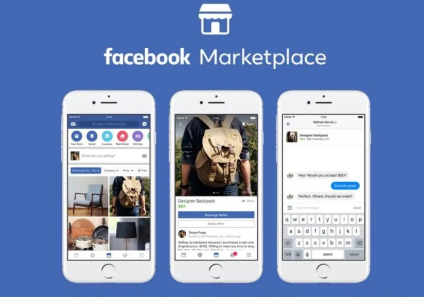 سوق فيسبوك الإلكتروني علي شبكتها الاجتماعية