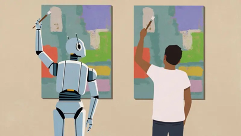 يزعم البعض أن الآلات يمكنها اجتياز اختبار تورينج بمجرد محاكاة البشر، وليس من خلال الذكاء الحقيقي