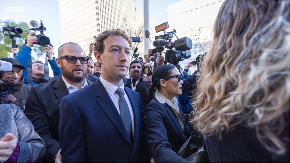 مارك زوكربيرج في طريقه الي قاعة محكمة مدينة لوس انجلوس العليا بولاية كاليفورنيا يوم الأربعاء 18 فبراير 2026
